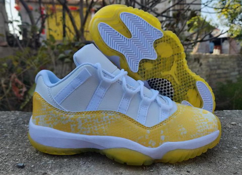 Air Jordan 11 Low Yellow Snakeskin